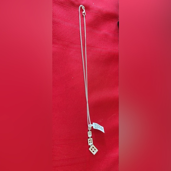 Diamond accent Sterling Silver Pendant and Necklace - Picture 11 of 11